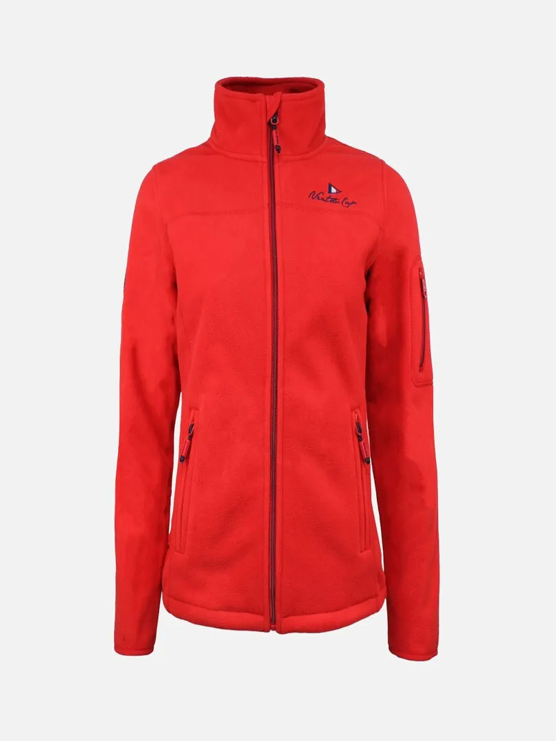 Blouson polaire femme ACIMER - Rouge