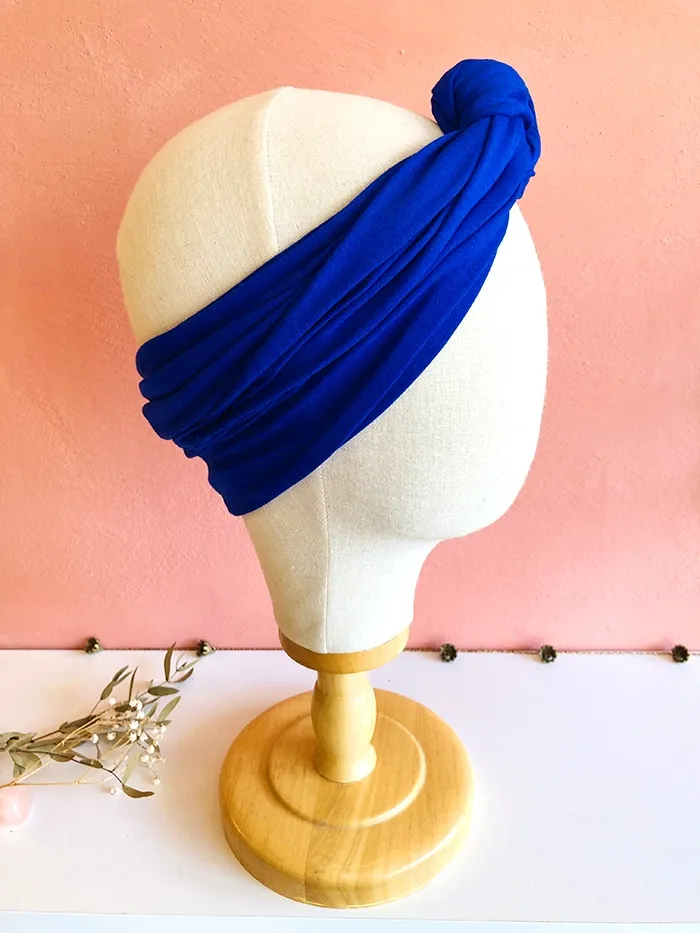 Blue Cobalt Swing Easy-to-Wear Oeko-Tex Headband