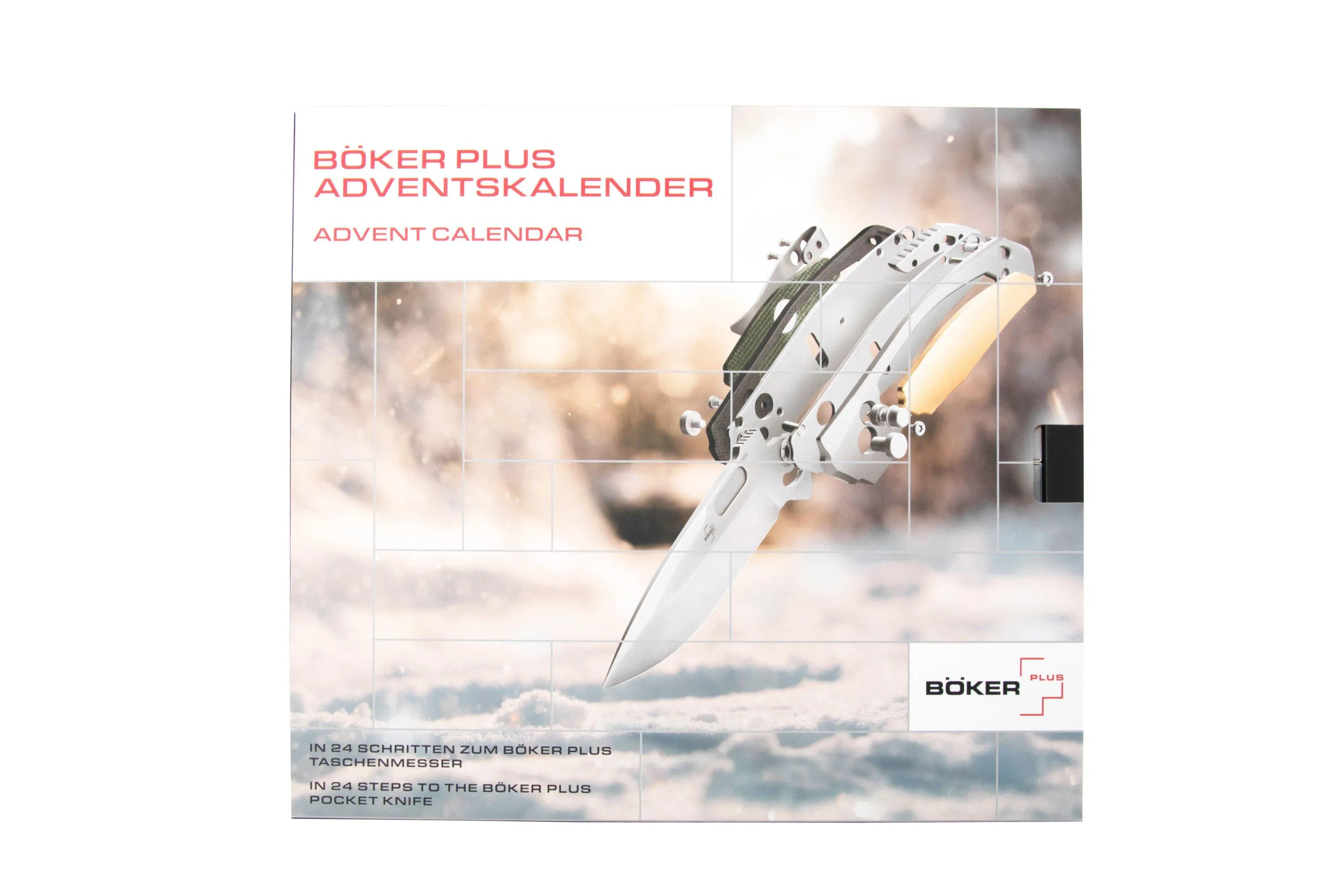 Boker Plus 2024 Aphex Mini Calendrier de l'Avent, 01BO903, kit de construction d'un couteau de poche