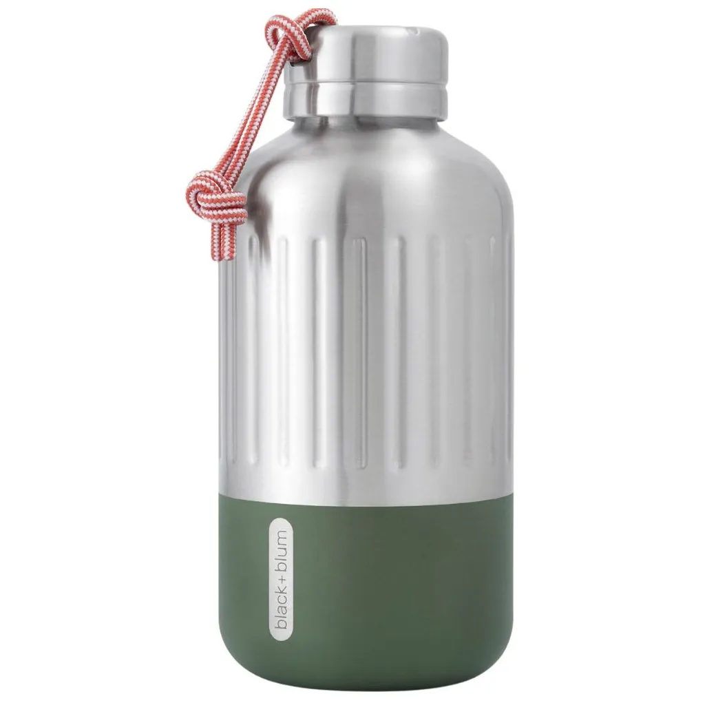 Bouteille d'eau EXPLORER 650 ml, olive, acier inoxydable, Black+Blum ✔ 38,88 € ⭕ Kulina