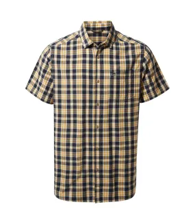 Chemise manches courtes jose homme bleu/jaune Craghoppers