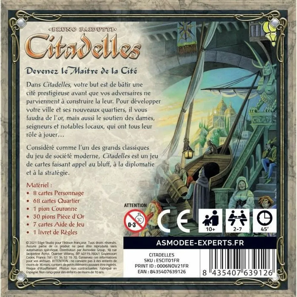 Citadelles : classique - asmodee