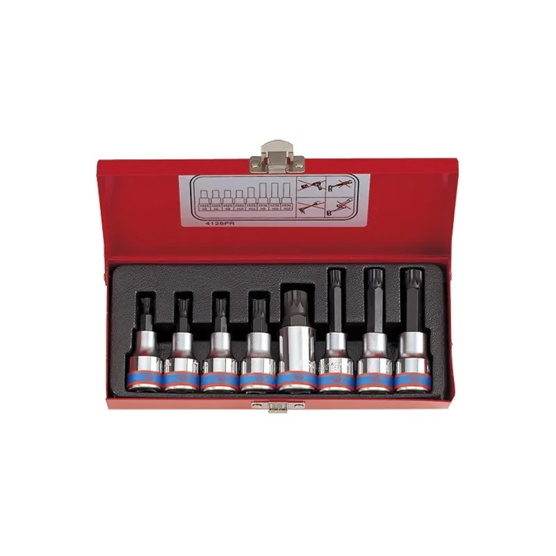 Coffret de douilles longues et courtes 1/2" XZN - 8 pièces