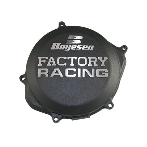Couvercle de carter d'embrayage BOYESEN Factory Racing noir Honda CRF250R