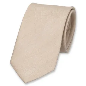 Beige Linen Men's Neckties