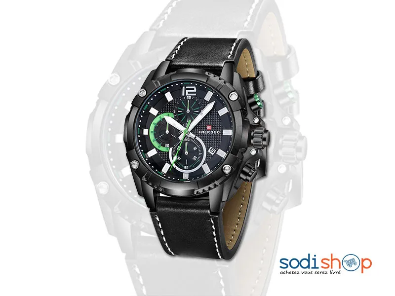 FAERDUO, Montre de Luxe F8213M Pour les Hommes à la Mode 