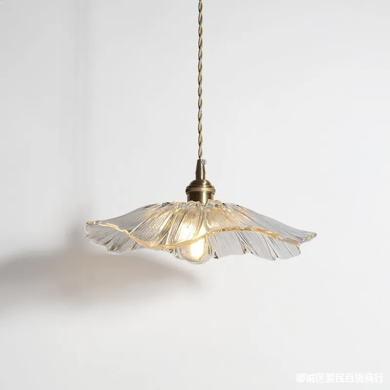 Glass Pendant Chandelier Vintage Suspension