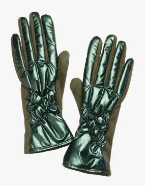 Green Quilted Gloves - Hats & Gloves