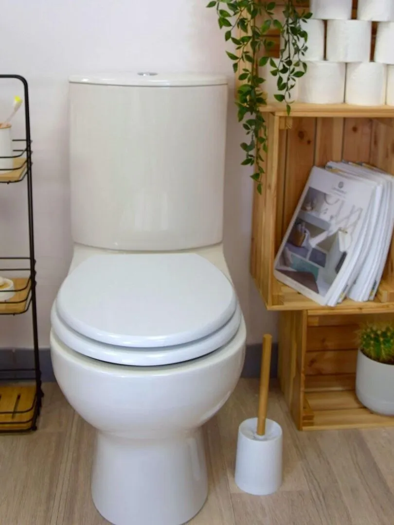 Guy Levasseur White Compressed MDF Toilet Seat - 42.5cm White