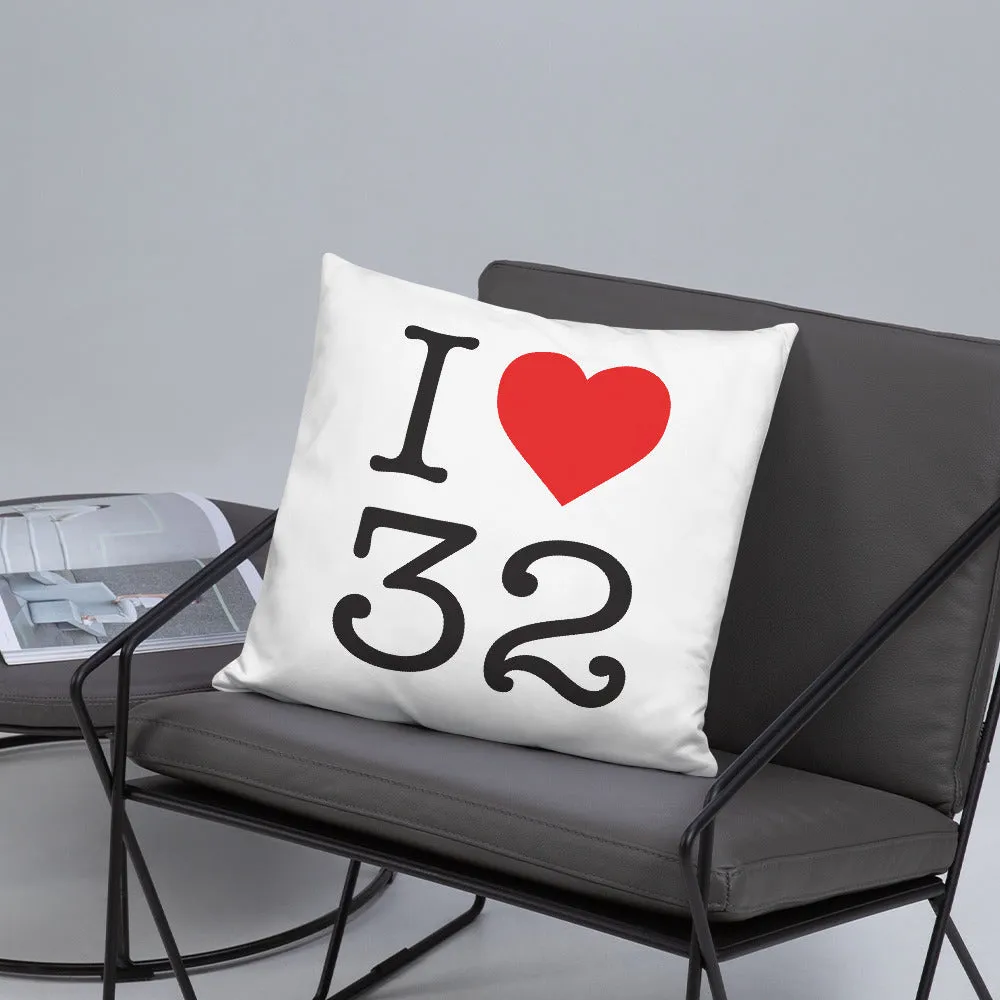 I love 32 Gers NY style - Coussin décoratif
