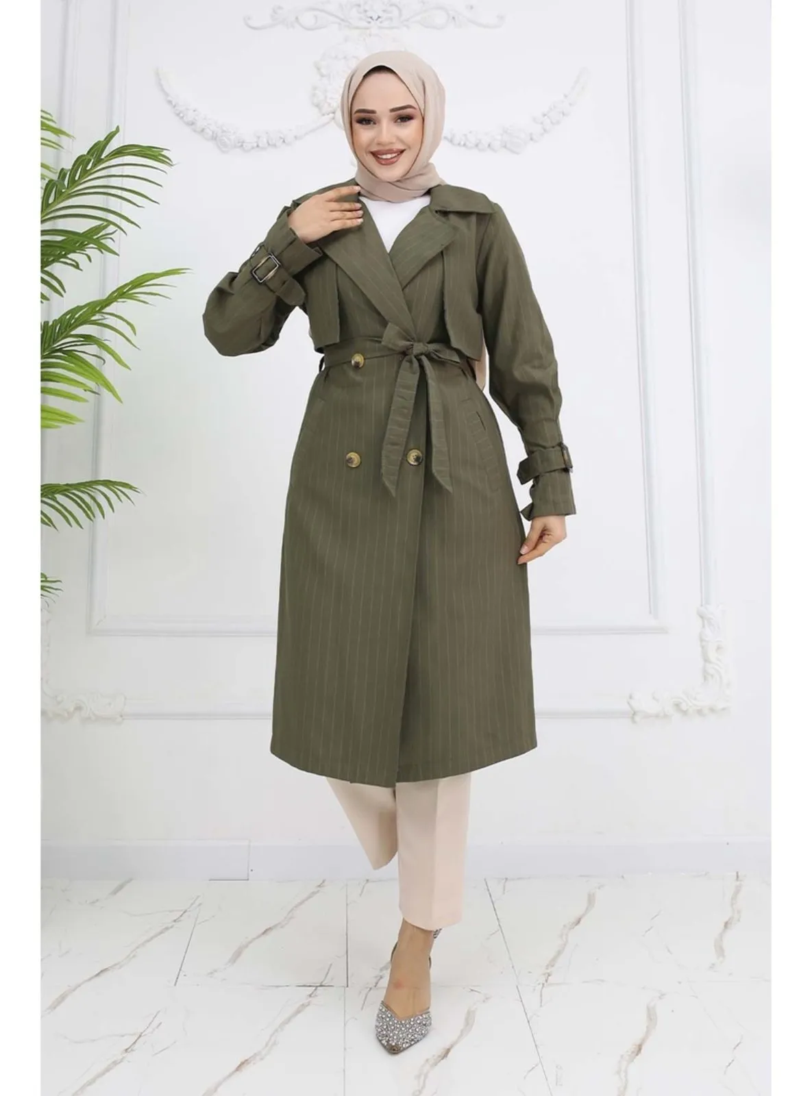 Khaki - Trench Coat