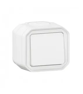 Legrand 069751L | Interrupteur va et vient étanche saillie PLEXO Blanc