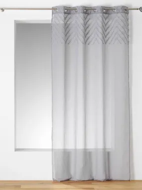 Light Grey Zig Zag Cut Thread Voilage - Top Results
