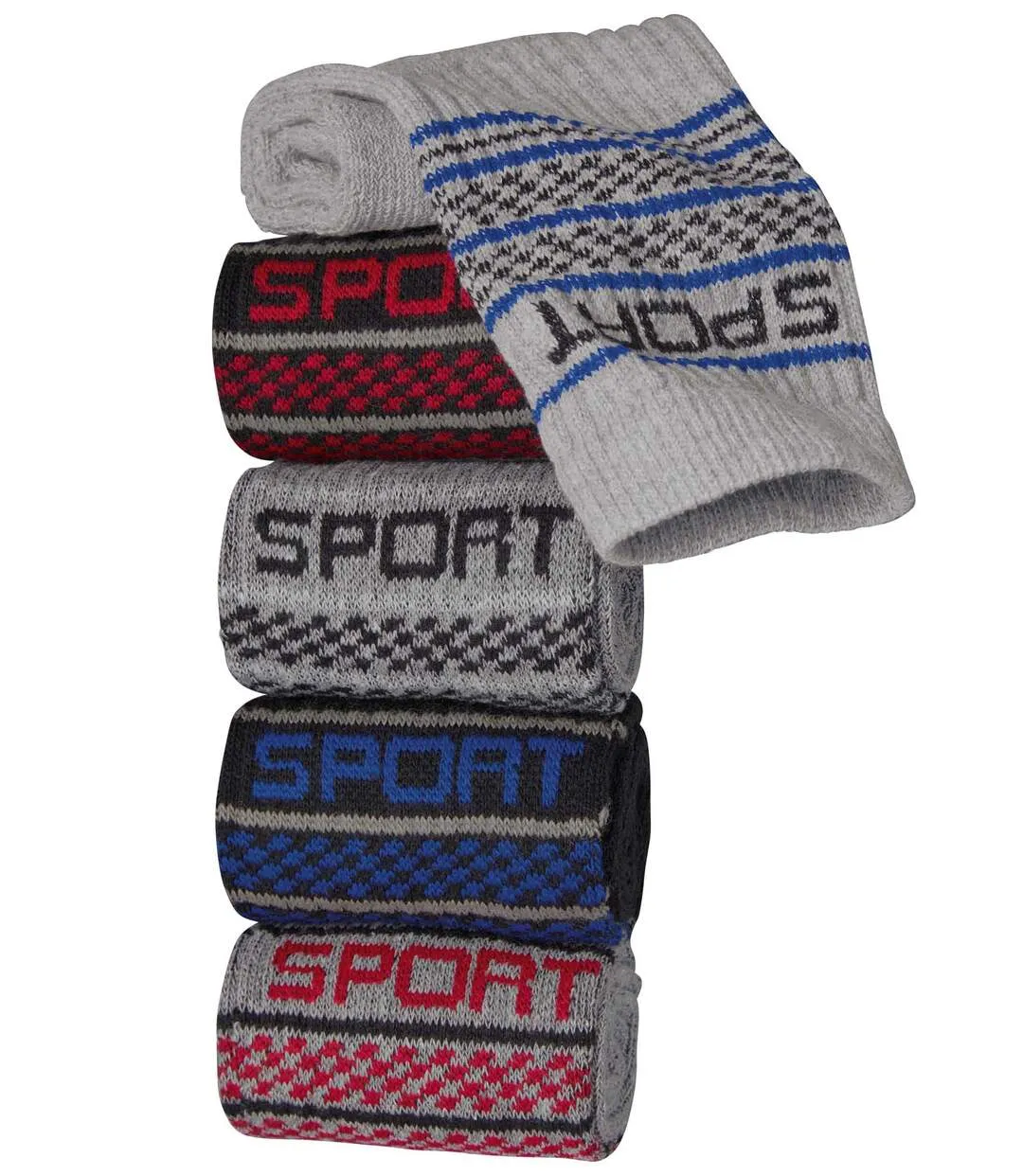 5 Pack of Mid-Calf Sport Socks