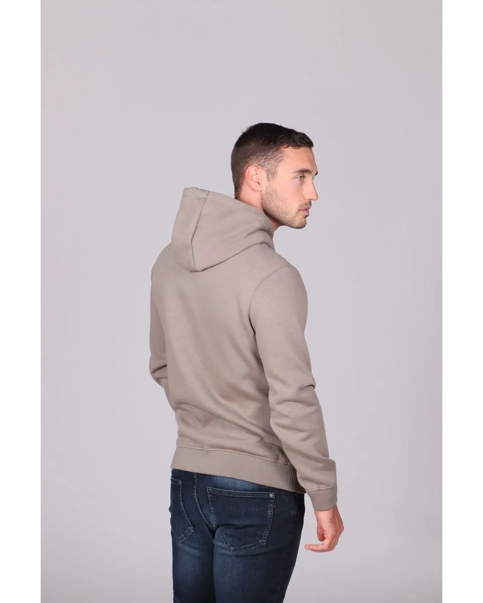 Men's Long Sleeve Hooded Sweatshirt LARIANT - H - Beige Sweatshirt.
