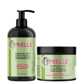 Mielle Organics Rosemary Mint Duo Wash-Day Hair Growth and Vitality - Pousse Cheveux.