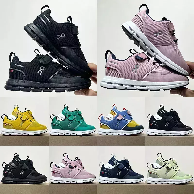 Outdoor Sports Shoes Kids Cloud 2024 Athletic Running Shoes UNC BLACK KIDS WHITE GIRLS BOYS CONC