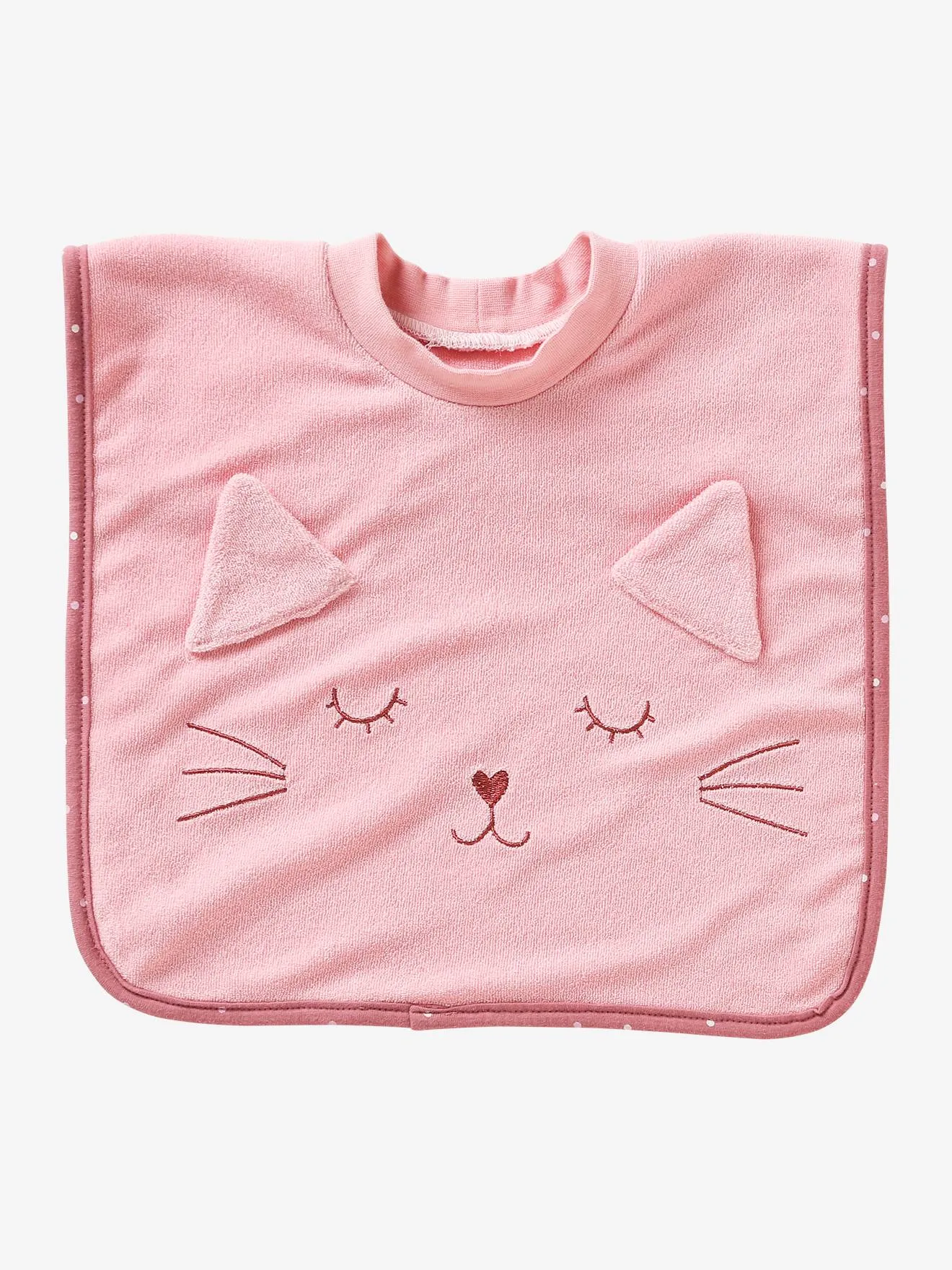 ourson - Vertbaudet Large Baby Bib with Bear Design