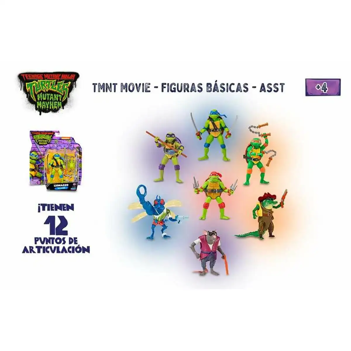 Personnage articulé Teenage Mutant Ninja Turtles 7 cm 