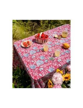 Printed Raspberry Bouquet Tablecloth - Bindi Atelier