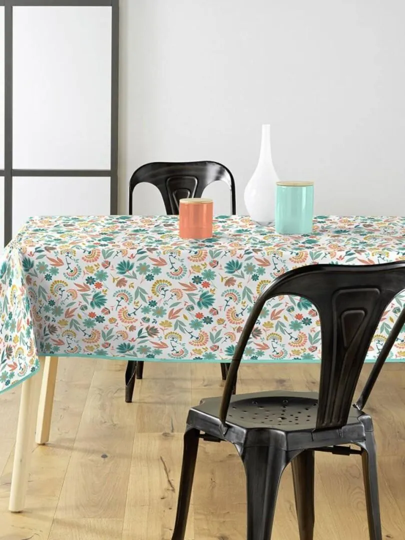 Rectangular Tablecloth 140x240 cm Textilia Indiana - White.