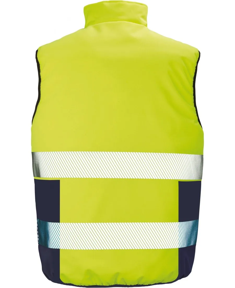 Reversible high visibility bodywarmer