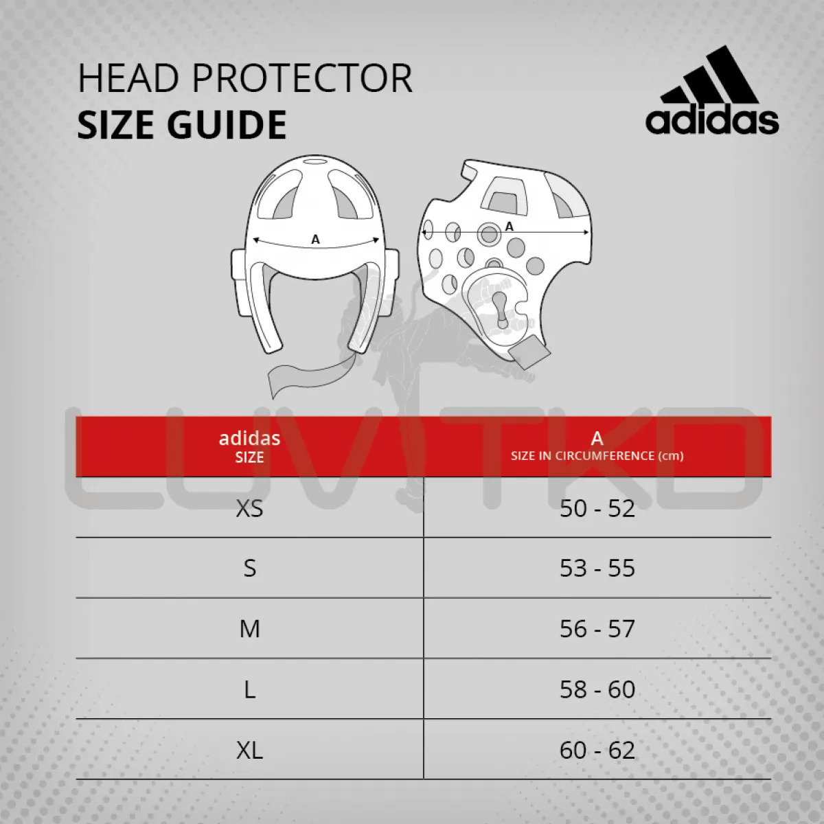 Taekwondo Adidas White Headgear - WTF Approved.