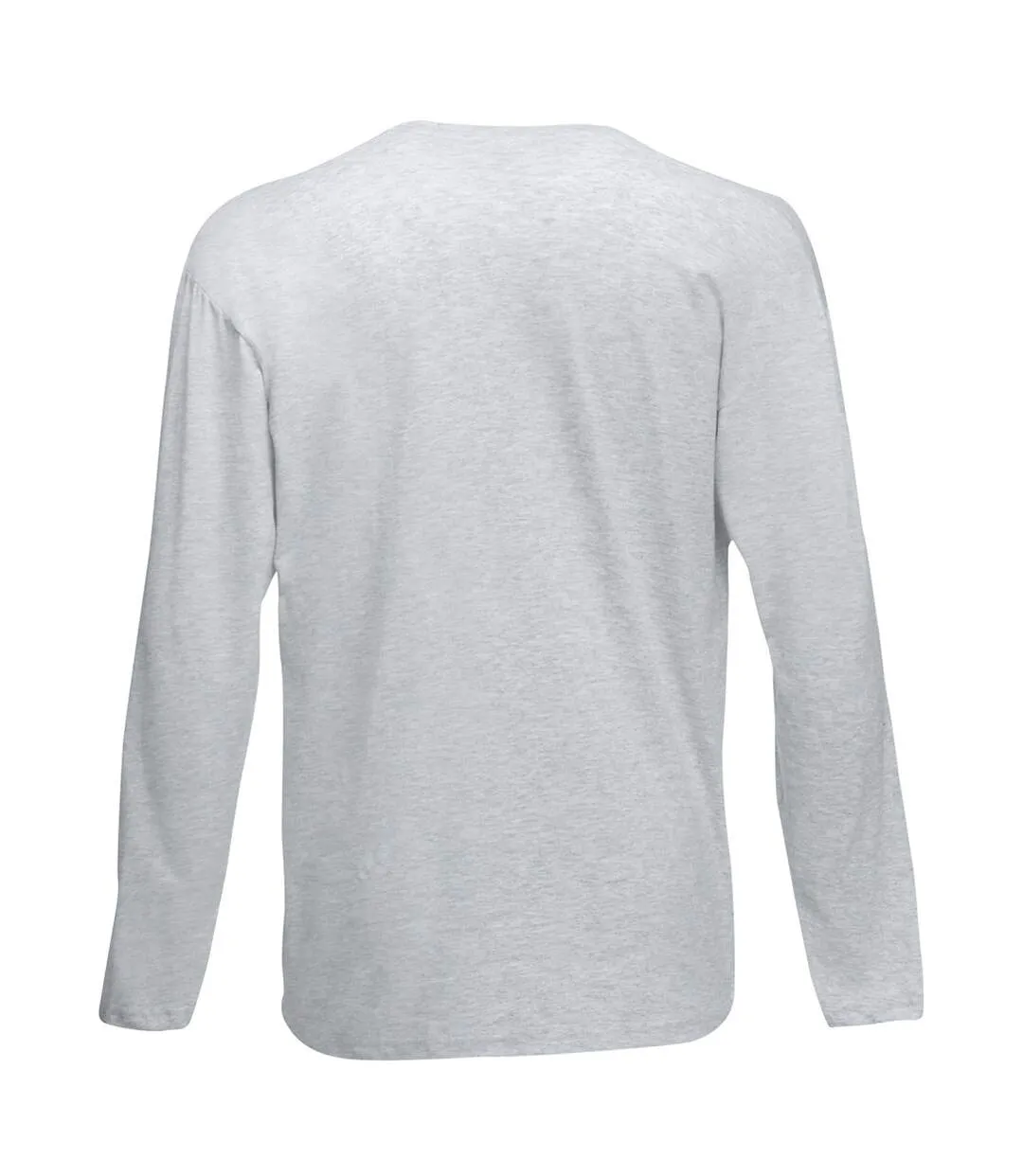 Universal Textiles Men's Long Sleeve Grey Marl T-shirt