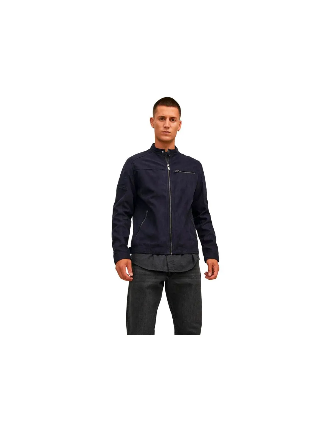 Men's Jack & Jones rocky Noir Jacket.