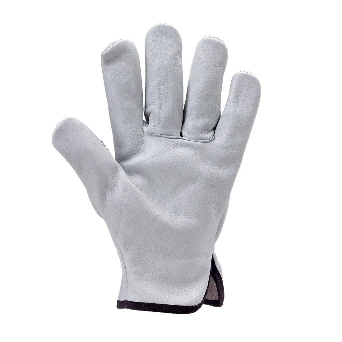 White cowhide leather handling gloves EUROSTRONG 2220 standard (Pack of 10)